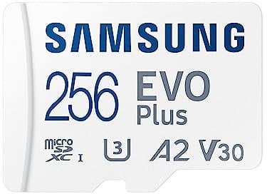 Samsung EVO Plus microSDXC Speicherkarte 256GB mit Adapter, Weiß