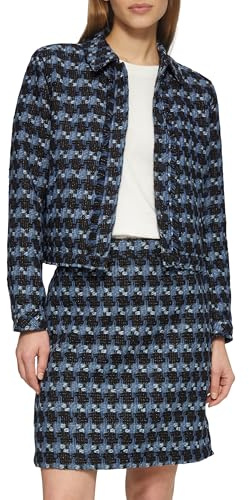 s.Oliver Damen Indoor-Jacke – Bouclé, Regular Fit, Hemdkragen