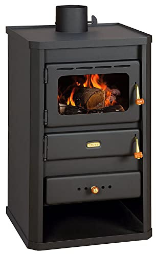 Prity Kaminofen 10 kW S2 mit Zusatztür und Kaminbesteck