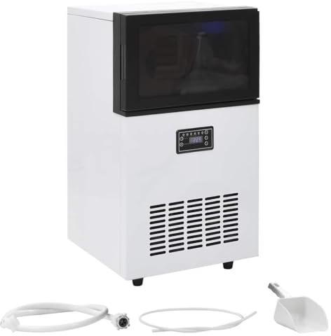 vidaXL Eiswürfelmaschine Schwarz 45 kg / 24 h