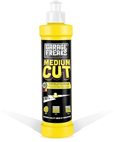 Garage Freaks Autopolitur made by menzerna - Medium Cut - Step 2- Hologrammentferner 250ml - Politur - mittlerer Schleifgrad - Hologrammentfernung - silikonfrei - made in Germany