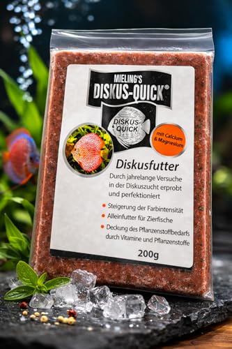 Mieling’s Intensiv ROT Diskus Quick – 5×200 g Frostfutter | Premium Farb- & Wachstumsfutter für Diskusfische