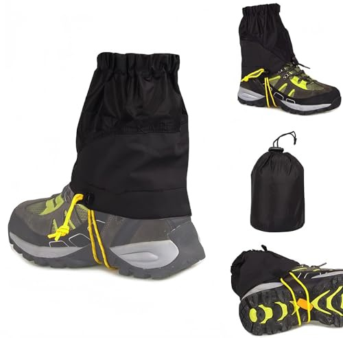CHEVVY Paar Unisex Gamaschen Trail Gaiters 20CM Wandern Klettern Schneestiefel Gamaschen Wasserdicht Knöchelgamaschen Outdoor Schnee Wander Klettern