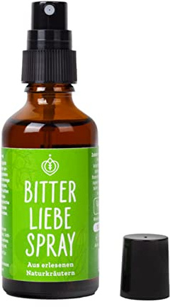 BitterLiebe - Bitterstoffe Spray 50ml - Bittertropfen als praktisches Spray - Artischocke & Löwenzahn gegen Süßhunger - nach Hildegard von Bingen