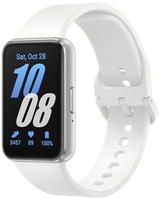 Samsung Galaxy Fit3 Smartwatch, Fitness-Uhr als Fitness Tracker und Aktivitätstracker, Silver, Inkl. 36 Monate Herstellergarantie [Exklusiv bei Amazon]