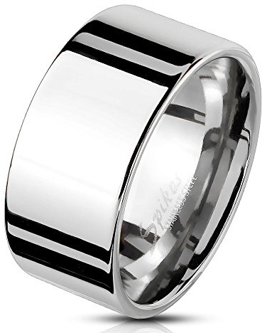 Bungsa 70 (22.3) Herren-Ring BREIT silber Edelstahl massiv breiter Band-Ring breite Ringe Männer