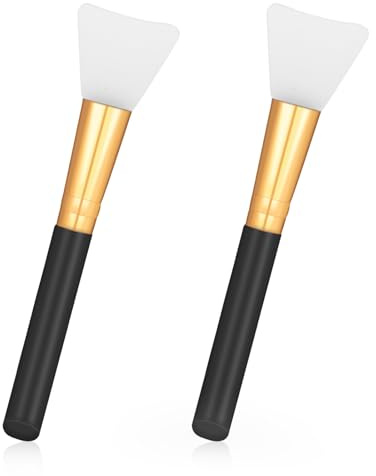 QFGasre 2 Stück Maskenpinsel Gesichtspinsel GesichtsmaskenSilikon Gesichtsmaskenpinsel Wiederverwendbare Silikon Applikatorstäbchen zum Mischen von flüssiger Gesichtsmaskenfarbe DIY Herstellung