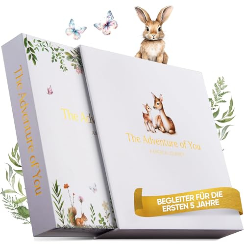 minime® Babyalbum zur Geburt I Ringbuch-Design im Schuber I von der Schwangerschaft bis zum 5. Lebensjahr I liebevoll von Pädagogen & Eltern entworfen I zeitloses Baby Geschenk für Mädchen & Junge