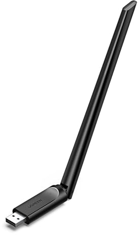 UGREEN USB WLAN Stick für PC AX900 WiFi 6 WLAN Adapter PC mit Antenne | 6dBi Antenne, Eingebauter Treiber für einfache Installation, 2,4G/5GHz Dualband, WPA2-PSK, kompatibel mit Windows 10/11