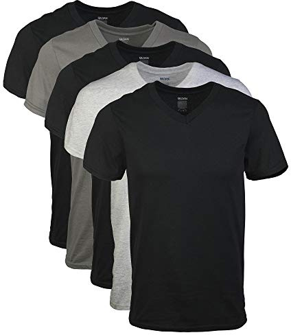 Gildan G1103 Herren-T-Shirts mit V-Ausschnitt, Multipack