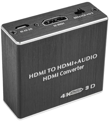 CENPEK HDMI zu HDMI Audio Extractor 4K x 2K Audio Extractor Splitter mit 3,5mm Stereo Audio Splitter Adapter