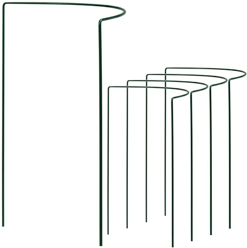 100 Stück Pflanzenstütze halbrund Ø38cm 100cm hoch 4mm Draht Garten Metall