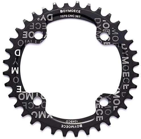 Dymoece Fahrrad Kettenblatt 104BCD 32T/34T/36T/38T für 9 10 11-Fach Runde - geeignet für die meisten Shimano- und Sram-Kurbelsätzen