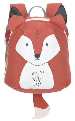 LÄSSIG Kleiner Kinderrucksack für Kita Kindertasche Krippenrucksack mit Brustgurt, 20 x 9.5 x 24 cm, 3,5 L/Tiny Backpack Fuchs