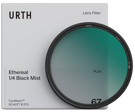 Urth 39 mm Ethereal Black Mist ¼ Diffusionsfilter (Plus) — Kinematografischer Effekt, 20-lagig nanobeschichtete Black-Mist-Lichtstreuungspartikel