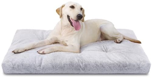 Nobleza Hundebett Grosse Hunde Waschbar, Super Weiches und Flauschiges Anti-Angst, Hochwertiges Plüsch Hundebett mit Rutschfestem Boden, Hundekissen, Hundematte rutschfest, 110x73x10 cm, XL