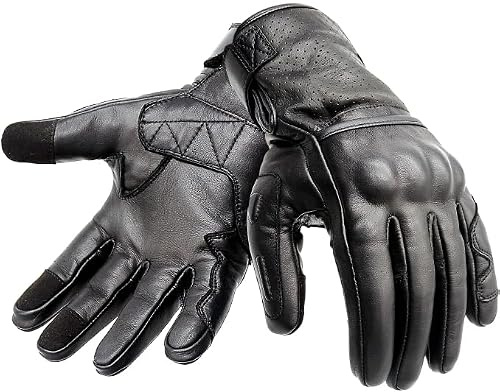 Hand Fellow Premium Leder Motorrad Handschuhe Touchscreen Herren Rennhandschuhe ATV Reithandschuhe