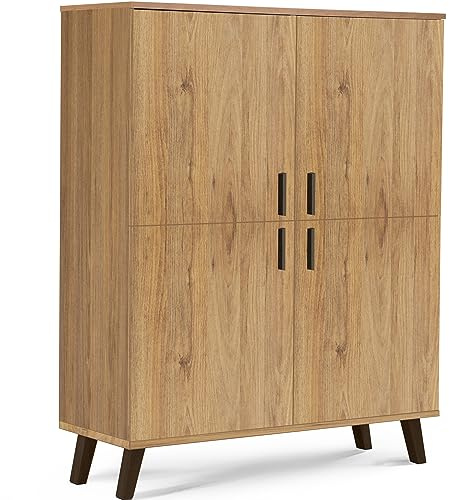 k. konsimo. Moderne Kommode 107x134x40 cm mit Türen, Stabiler Schrank für Schlafzimmer und Esszimmer