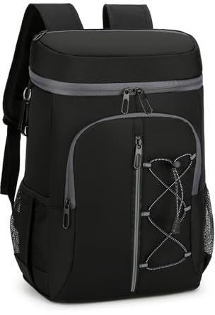 JANSBEN Kühltaschen 28 Liter Picknickrucksäcke mit Flaschenöffner Picknickkorb Wasserdicht Kühlrucksack Isoliertasche Thermotasche Lunchtasche für Arbeit,Ausflug, Picknic, BBQ,Camping, Schule, Strand