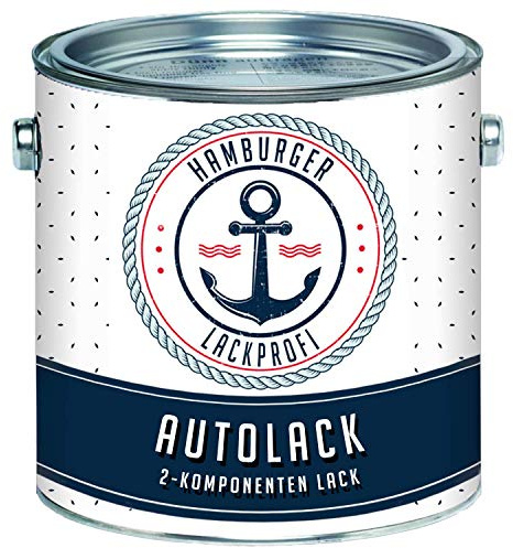 Hamburger Lack-Profi 2K Autolack MATT Grauoliv RAL 6006 Grün Decklack - Hochdeckend - Rostschützend - Kratz- und schlagfest (5 L)