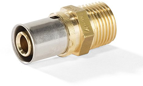 H2O-Flex® 20er Pressfitting mit 1/2"AG/Außengewinde für Verbundrohr 2,0mm DVGW Aluverbund - Rohr 20 x 2,0mm Mehrschichtverbundrohr