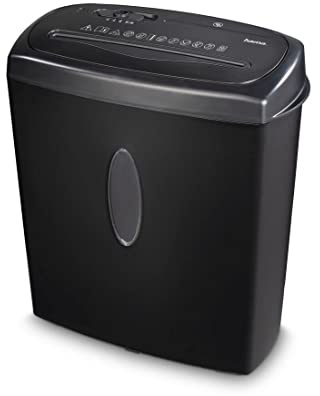 Hama Home X10CD Aktenvernichter Partikelschnitt P-4, 10 Blatt, Schwarz, 15L Behälter, CD/DVD/Karten