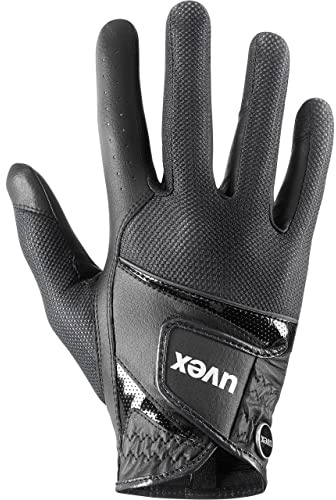 Uvex sumair - dehnbarer, optimal belüfteter Reithandschuh für Damen und Herren - exzellenter Grip & strapazierfähig - touchscreenfähig - Black - 8.5