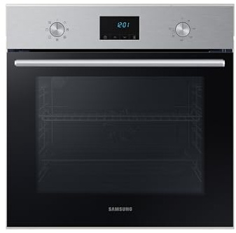 Samsung Katalyse Einbau-Backofen, 68 l, EEK: A, Single Fan, Katalytische Reinigung, 8 Heizarten inkl. 20 Automatik-Programmen, Edelstahl, NV68A1140BS/EG