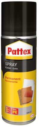 Pattex permanent power spray adhesive, clear, 200 ml