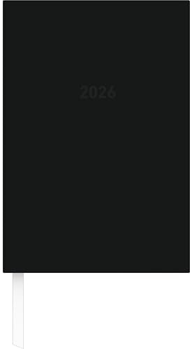 Zettler Buchkalender 1T/1S schwarz 2026 – Timer 15 × 21 cm, 1 Tag pro Seite, wattierter Kunststoffeinband, FSC-zertifiziert