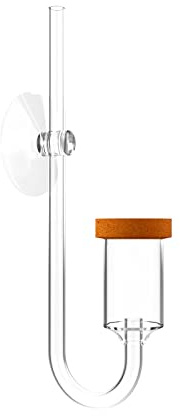FZONE 24mm CO2 Diffusor | Arbeiten mit Allen CO2-Systemen | LiterMaßgeschneiderte Keramik |Porösere Membran| Feinste CO2-Blasen|Ultraklares Acrylglas - Hergestellt in Südkorea （L-24mm）