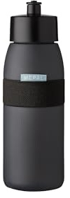 Mepal - Sportflasche Ellipse - Praktische Wasserflasche für Sport, Gym & Freizeit - Sport Trinkflasche mit weichem Ausgießer - Spülmaschinenfest & BPA-frei - 500 ml - Nordic black