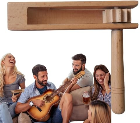 Mexicanas Noise Ratsche, hölzerner Rauschmacher | Ratsche Spinner Rassel, komfortable musikalische Eignung, Partys und Sport