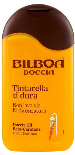 Bilboa Duschöl Beta-Carotin, Tintarella Ti Dura, wäscht nicht die Bräunung, pflegende Wirkung, dermatologisch getestet, 220 ml