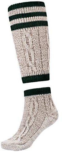 Cuir Craft Herren Loferl Stutzen Trachtenstrümpfe Trachtensocken Loferl Herren Trachtenstrümpfe 2-teilig Wadenwärmer + Socken (as3, numeric, numeric_45, numeric_46, regular, regular)