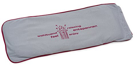 Amago - Körnerkissen mit Jersey Bezug, 50 x 20 cm - Silber