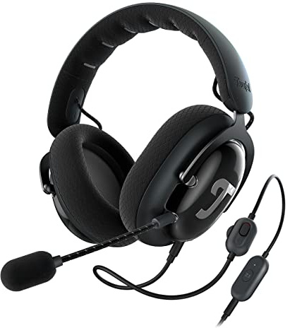 Teufel ZOLA Gaming Kopfhörer mit 7.1 USB-Soundkarte | DTS Headphone:X® 2.0 Surround Sound,einstellbarer Mikrofonarm mit HD-Kondensator-Mikrofon, PC, bequeme Passform - Schwarz