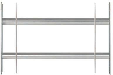 Alberts 563677 Fenstergitter Secorino Basic | Ausziehbar für Fenster außen | Einbruchschutz Gitter | galvanisch blau verzinkt | 300 x 500-650 mm