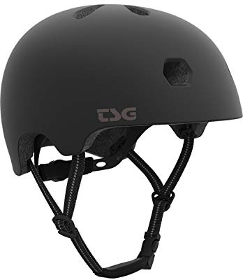 TSG Erwachsene Halbschalenhelm Meta Solid Color, Satin Black, L/XL, 750123
