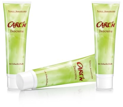 Sanct Bernhard CAREN Deocreme mit Schachtelhalm & Salbei | 3 x 100 ml | Mit natürlichen Wirkstoffen | Desodoriert Schweißgeruch für viele Stunden | Made in Germany