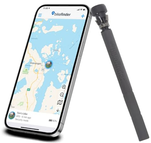 FahrradFinden von BikeFinder - GPS Fahrrad Tracker, im Lenker Versteckt, Fahrrad Ortungsgerät, Anti-Diebstahl, Diebstahlschutz, SIM Karte inkl. - ABO Erforderlich