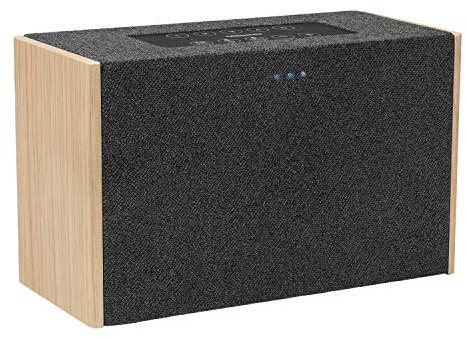 MEDION P61142 WLAN Lautsprecher mit Amazon Alexa, 2 x 10 W RMS, Fernfeld-Spracherkennung, Steuerung von kompatiblen SmartHome Geräten, Multiroom, Party-Mode, DLNA, Kabellose Musikübertragung