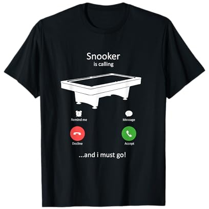 Snooker Is Calling und ich muss gehen Funny Snooker T-Shirt