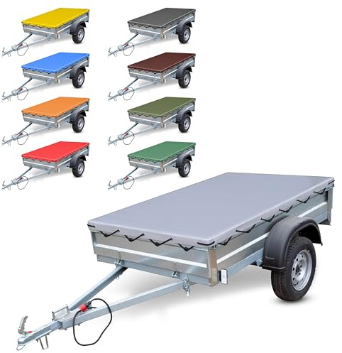 CSK-Team – Premium Anhänger Plane nach Maß – individualisierbar in 9 Farben – Anhängerplane – Starkes Material ca. 700g/m²