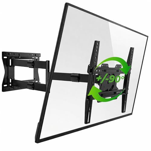 XTRARM TiTon 120 cm TV Wandhalterung für große Bildschirme 50 Zoll Biz 75 Zoll – extra Langer Schwenkarm bis 120cm, dreh- & neigbar, 40 kg Traglast, VESA bis 400x400 mm, Wandhalterung Fernseher