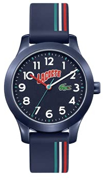 Lacoste Uhr mit DREI-Zeiger-Quarzwerk für Kinder Kollektion LACOSTE.12.12 Kids mit Silikonarmband