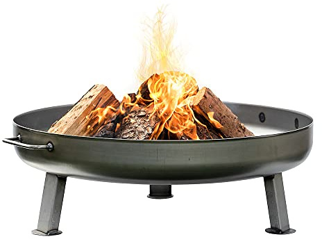 Czaja® Feuerschale Bonn Ø 80 cm - mit Wasserablaufbohrung - Feuerschalen für den Garten, Terrasse und Balkon, Feuertonne und Feuerkorb, große Feuerstelle für den Garten