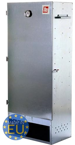 ITA Räucherofen 7003 - Premium XL Räucherschrank mit 3 Etagen 111 cm - Legierter Stahl - Qualität Made In EU Direkt vom Hersteller – Smoker zum Kalträuchern & Heißräuchern – Für bis zu 13kg Fleisch