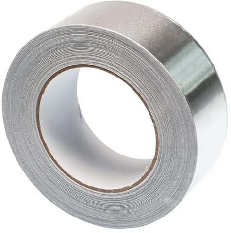 GOCABLETIES Aluminium Klebeband, 48 mm x 50 m, selbstklebendes Alu Klebeband, silber, Wasser- und hitzebeständig Band zum Versiegeln, Reparieren und Isolieren, 1 Rolle