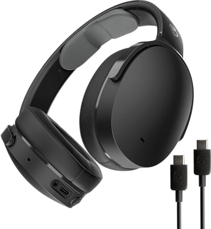 Skullcandy Hesh Evo Over-Ear Wireless-Kopfhörer, 36 Std. Akkulaufzeit, Mikro, kompatibel mit iPhone, Android und Bluetooth-Geräten - Schwarz